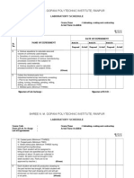 Ecc Lab Schedual