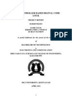 Microcontroller Based Digital Code Lock REPORT