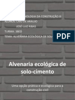 Slides - Alvenaria Ecológica de Solo-Cimento