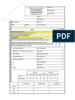 Ip Control Valve Calibration Form