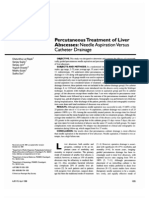 Abscesses:: Liver Needle Aspi Ration Versus Catheter Drainage