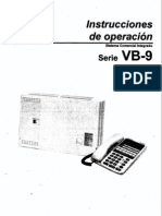 Instrucciones de Operacion Vb-9