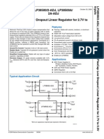 Lp38500/2-Adj, Lp38500A/ 2A-Adj 1.5A Flexcap Low Dropout Linear Regulator For 2.7V To 5.5V Inputs