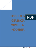 Modulo IV Curso Gerencia Municipal