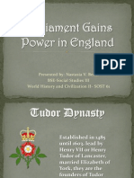 Parliament Gains Power in England