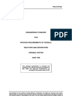 Engineering Standard For Process Design of Gas (Vapor) - Liquid Separator