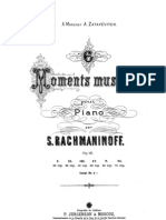 Rachmaninov - 6 Moments Musicaux Ed - Jurgenson