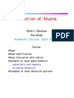 Detection of Muons: Academic Lecture, April 5 2000