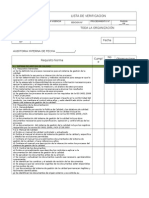 Lista Verificación Auditoría