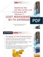 P6 Cost Management With Expenses