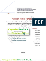 Propuesta de Formación en Línea para La UNEFM Grupo 7