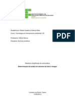 6 - Relatorio Acidez Do Leite e Do Vinagre