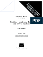 Manual - Solutions-Electrical Machines, Drives and Power Systems 6th Ed. by Wildi