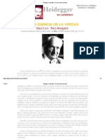 Heidegger en Castellano - de La Esencia de La Verdad