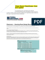 Calculating Clean Room Cleanliness