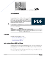 Feature History For SIP Call Hold