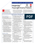 Checklist For People With Mobility Problems