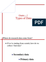 Chapter 7 - Types of Data