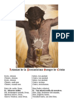 Letanías de La Preciosa Sangre de Cristo. Bilingue