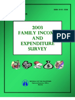 2003 Family Income Expenditure Survey