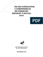 Revista de Conflictos de Competencia en D° Privado y Social 2010