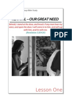 01 Revival - OUR GREAT NEED