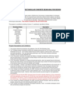 "Rectbeam" - Rectangular Concrete Beam Analysis/Design: Program Description