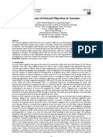 Determinants of Internal Migration in Tanzania