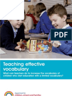 DCSF Teaching Effective Vocabulary