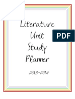 FIAR / Literature Based Unit Study Planner