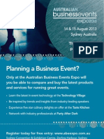 Planning A Business Event?: The Intelligent Place To Meet in 2013!