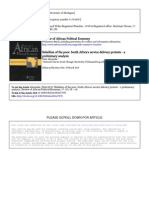 Alexander, Peter 2010 'Rebellion of The Poor - South Africa's Service Delivery Protests - A Preliminary Analysis' RAPE, Vol. 37, No. 123 (March PP., 25 - 40