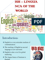 English Lingua Franca of The World