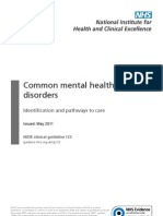 Common Mental Health Disorders: Identification and Pathways To Care