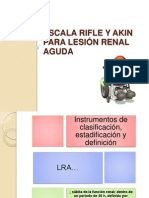 Escala RIFLE y AKIN para Lesión Renal Aguda