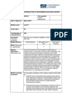 Introduction To Instrumentation and Control