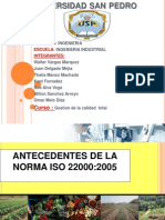 Antecedentes de La Norma Iso 22000 - 1