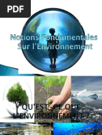 Notions Fondamentales de L'environnement