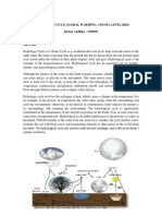 Hydrologic Cycle, Global Warming, and Sea Level Rise Krisna Andhika - 1509050