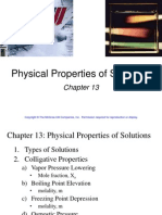 Physical Properties of Solutions