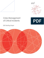 Crisis Management of Critical Incidents PDF