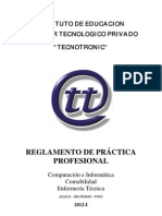 Reglamento de Practicas Preprofesional