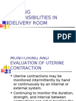 Nursing Responsibilities in Delivery Room