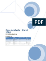 Case Analysis Kunst 1600