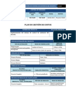 Plan de Gestion de Costos