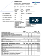 Patient Survey Questionnaire