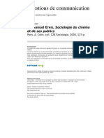 Questionsdecommunication 3462 11 Emmanuel Ethis Sociologie Du Cinema Et de Ses Publics