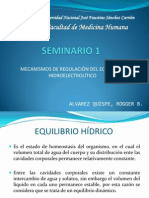 SEMINARIO 1 - Mecanismos de Regulacion Del Equilibrio Hidroelectrolitico