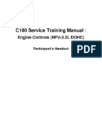 C100 Service Training Manual:: Engine Controls (HFV-3.2L DOHC)