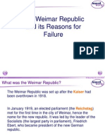 The Failure of The Weimar Republic